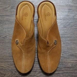 Cole Haan Amber Devon Leather Suede Mules D15244